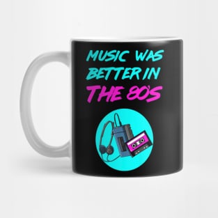 80s Music Casette Tape Neon Mug